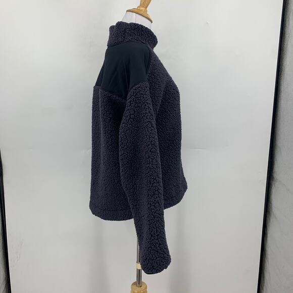 Under Armour Jacket Womens S Small Grey UA Sherpa Fleece Mock Neck Pullover - Picture 5 of 13